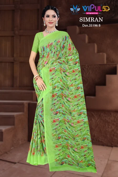 Simran 35196 A To D By Vipul Geogette Daily Wear Saree Orders In India